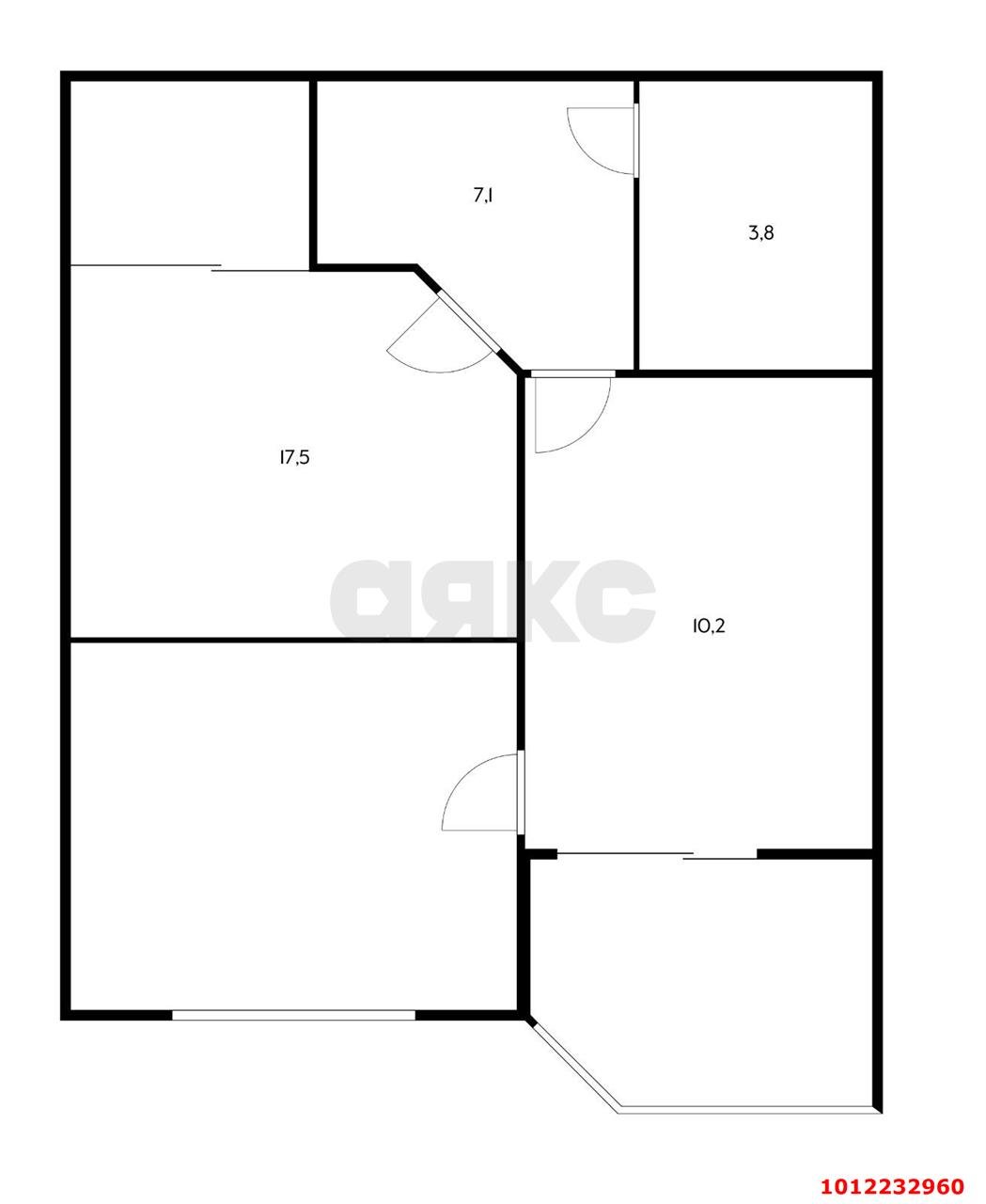 Фото №9: 1-комнатная квартира 43 м² - Знаменский, жилой комплекс Первомайский, ул. Первомайская, 36/1