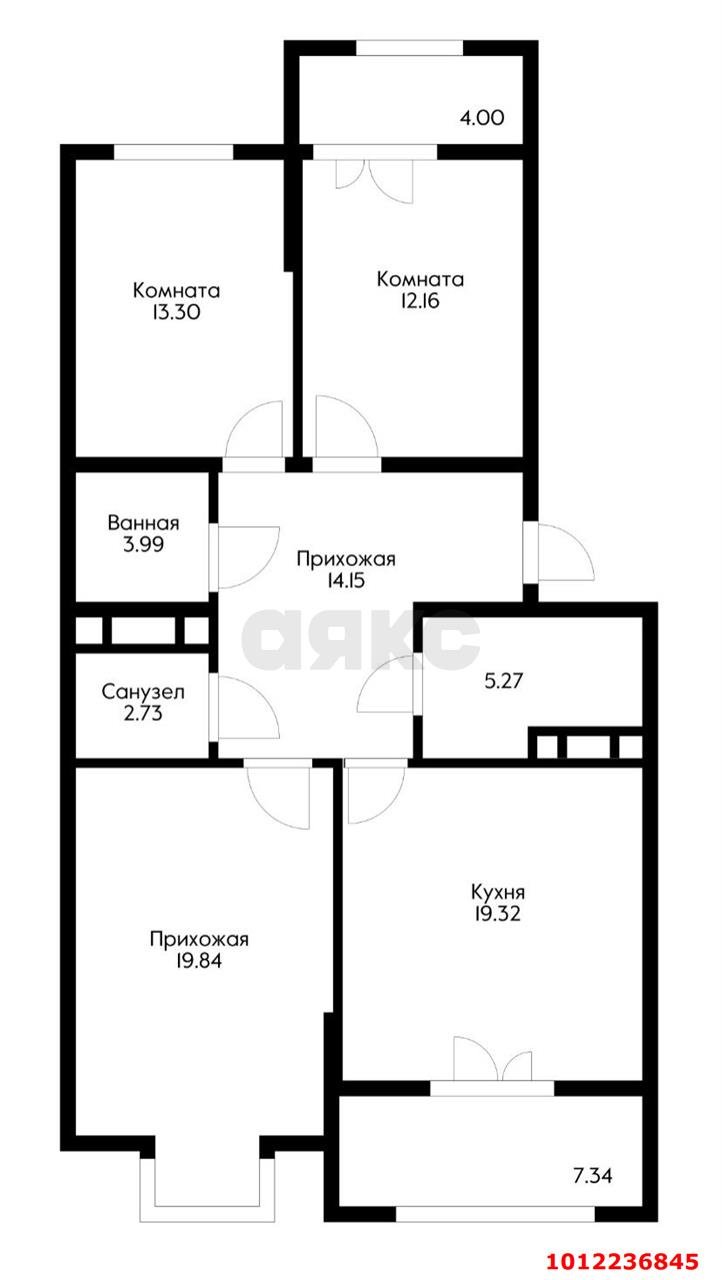 Фото №2: 3-комнатная квартира 96 м² - Краснодар, Школьный, ул. Школьная, 1