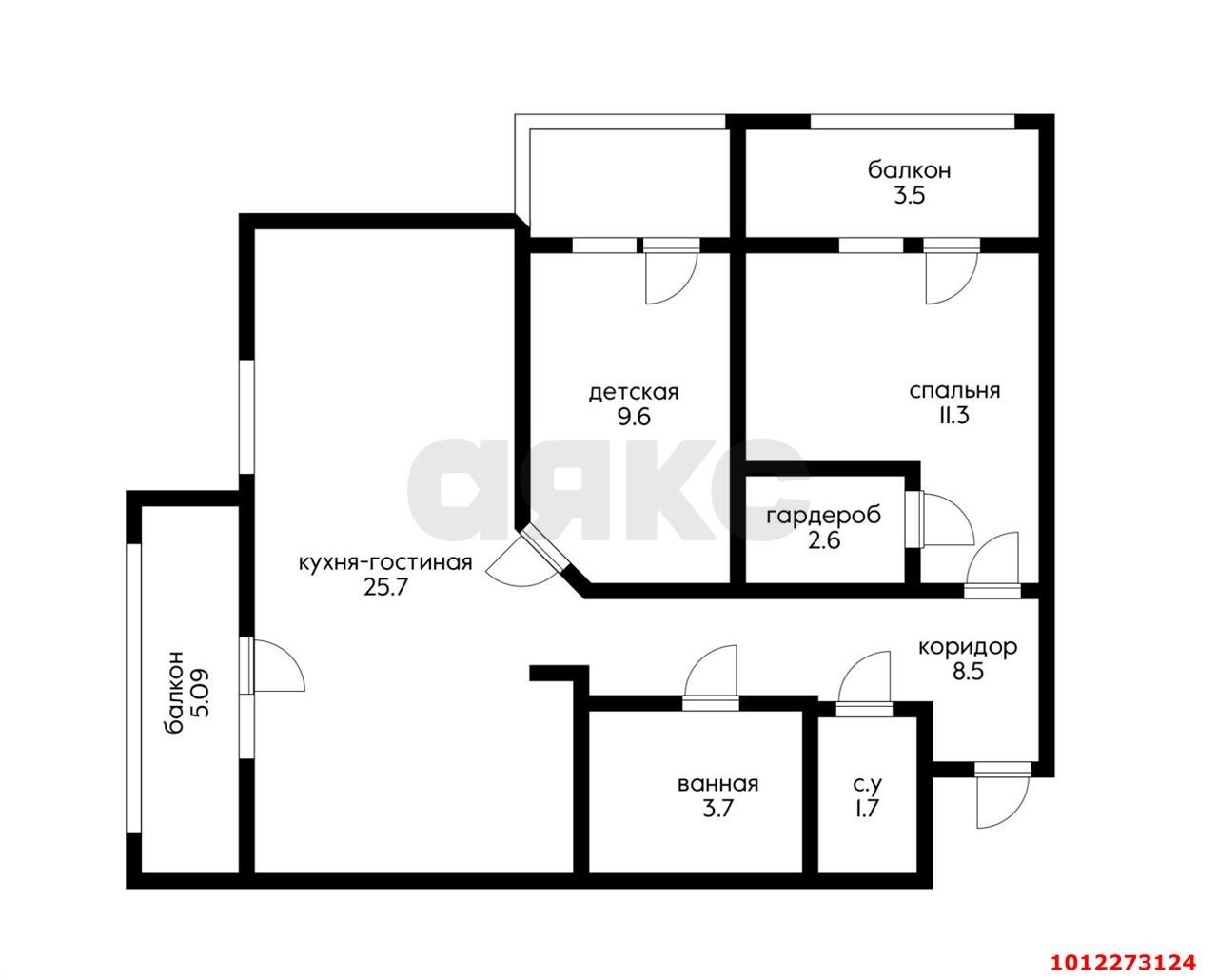 Фото №19: 3-комнатная квартира 72 м² - Краснодар, Солнечный, ул. Казбекская, 14