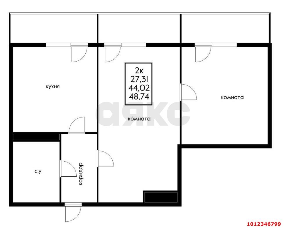 Фото №14: 2-комнатная квартира 54 м² - Краснодар, Славянский, ул. Заполярная, 35к12