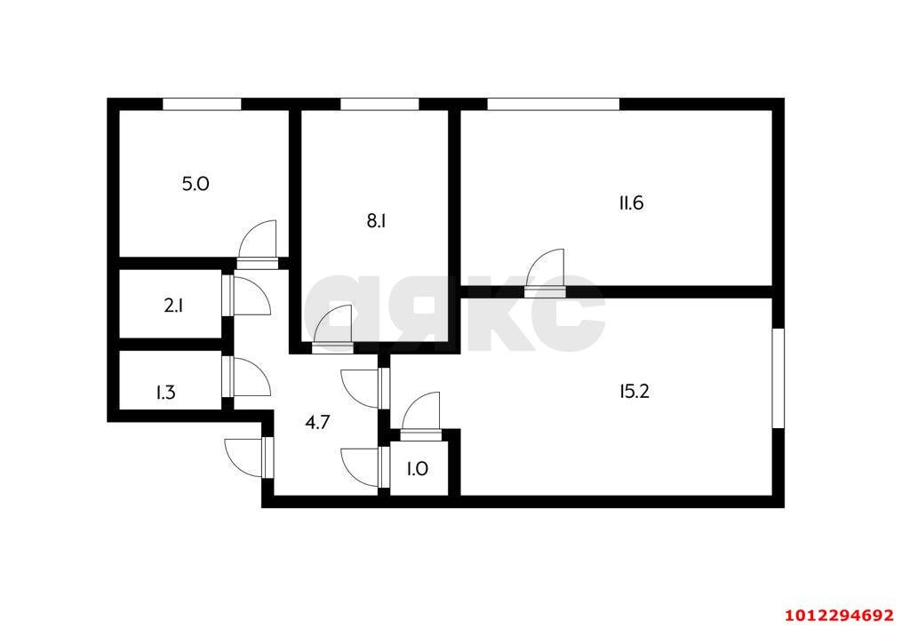 Фото №16: 3-комнатная квартира 55 м² - Энем, ул. Седина, 49