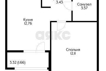 Фото №5: 1-комнатная квартира 33 м² - Краснодар, мкр. жилой комплекс Облака, ул. имени Генерала Корнилова, 9к3