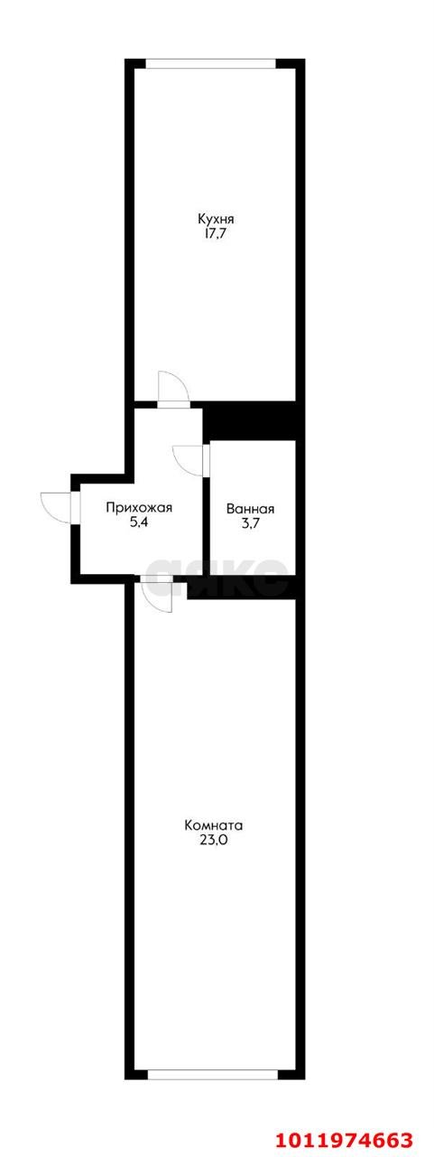 Фото №2: 1-комнатная квартира 49 м² - Новая Адыгея, жилой комплекс Мега-Победа 2, ул. Песочная, 1к5