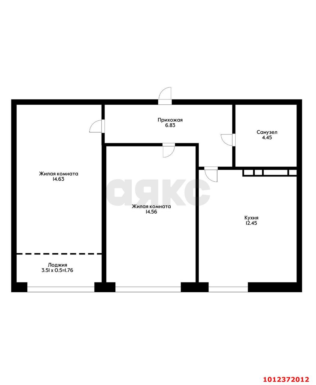 Фото №4: 2-комнатная квартира 54 м² - Краснодар, Черёмушки, 