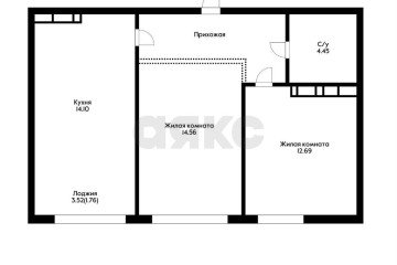 Фото №2: 2-комнатная квартира 54 м² - Краснодар, мкр. Черёмушки, 