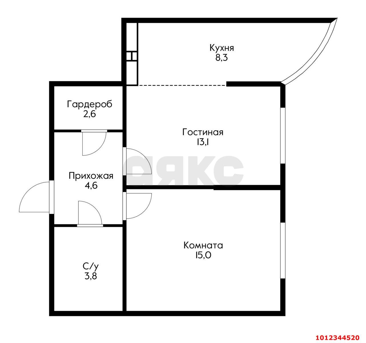 Фото №11: 2-комнатная квартира 50 м² - Краснодар, Парк Победы, ул. Героя Пешкова, 14к1