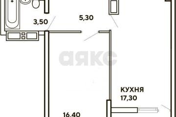 Фото №1: 1-комнатная квартира 42 м², 16/16 эт. - Краснодар, мкр. жилой комплекс Самолёт, ул. Западный Обход, 39/2к4