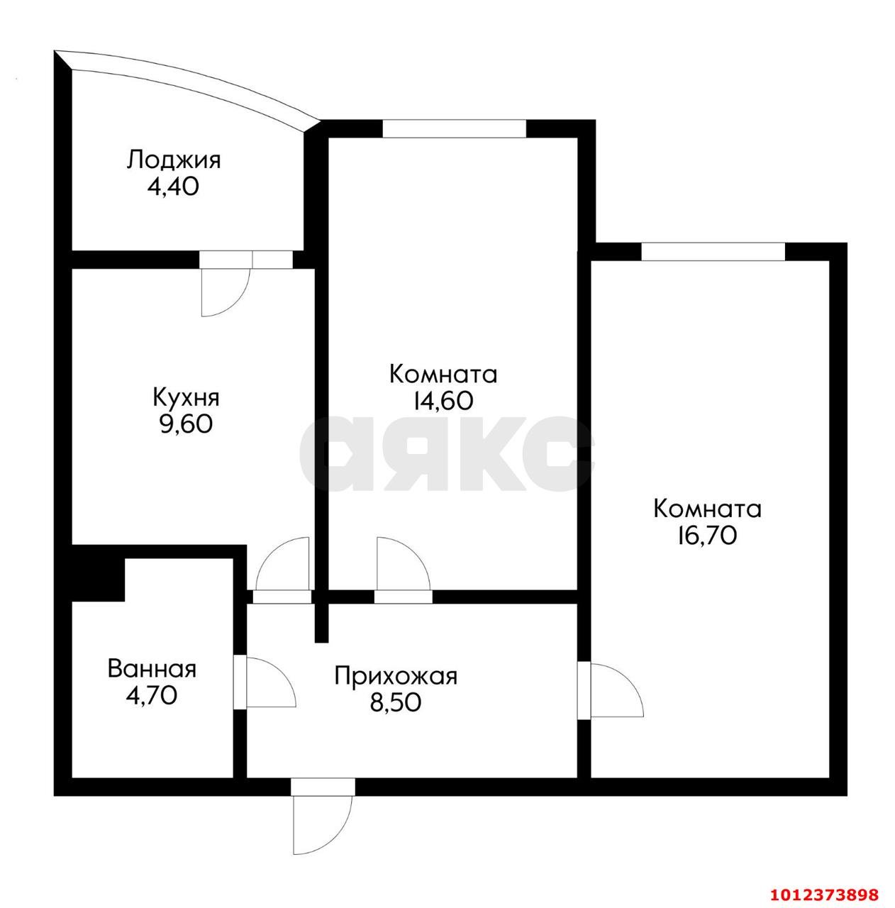 Фото №2: 2-комнатная квартира 59 м² - Краснодар, жилой комплекс Дружный, ул. Адмирала Серебрякова, 3к3