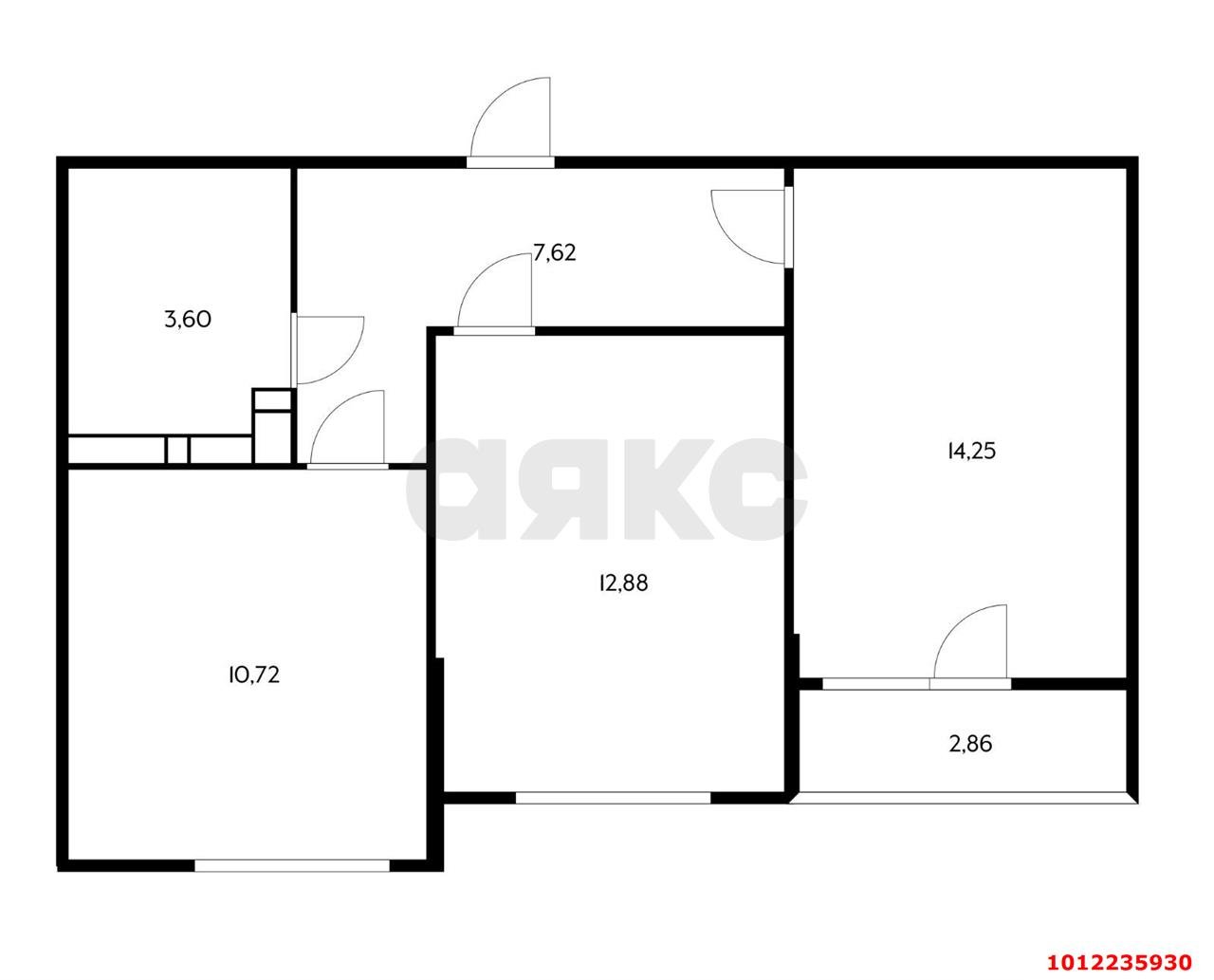 Фото №4: 2-комнатная квартира 53 м² - Краснодар, Карасунский внутригородской округ, ул. Владимира Жириновского, 1к4