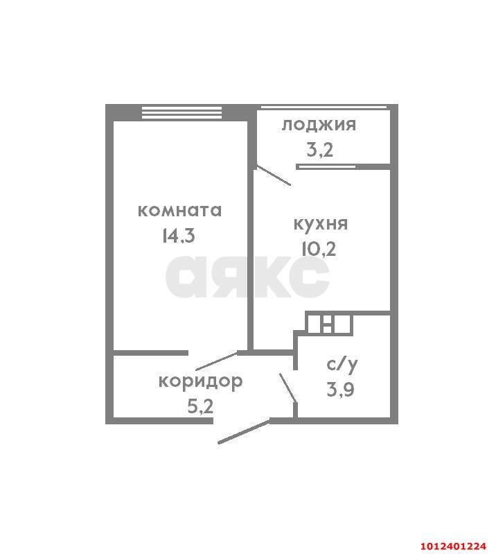 Фото №4: 1-комнатная квартира 37 м² - Краснодар, жилой комплекс Самолёт, ул. Западный Обход, 39/2к4