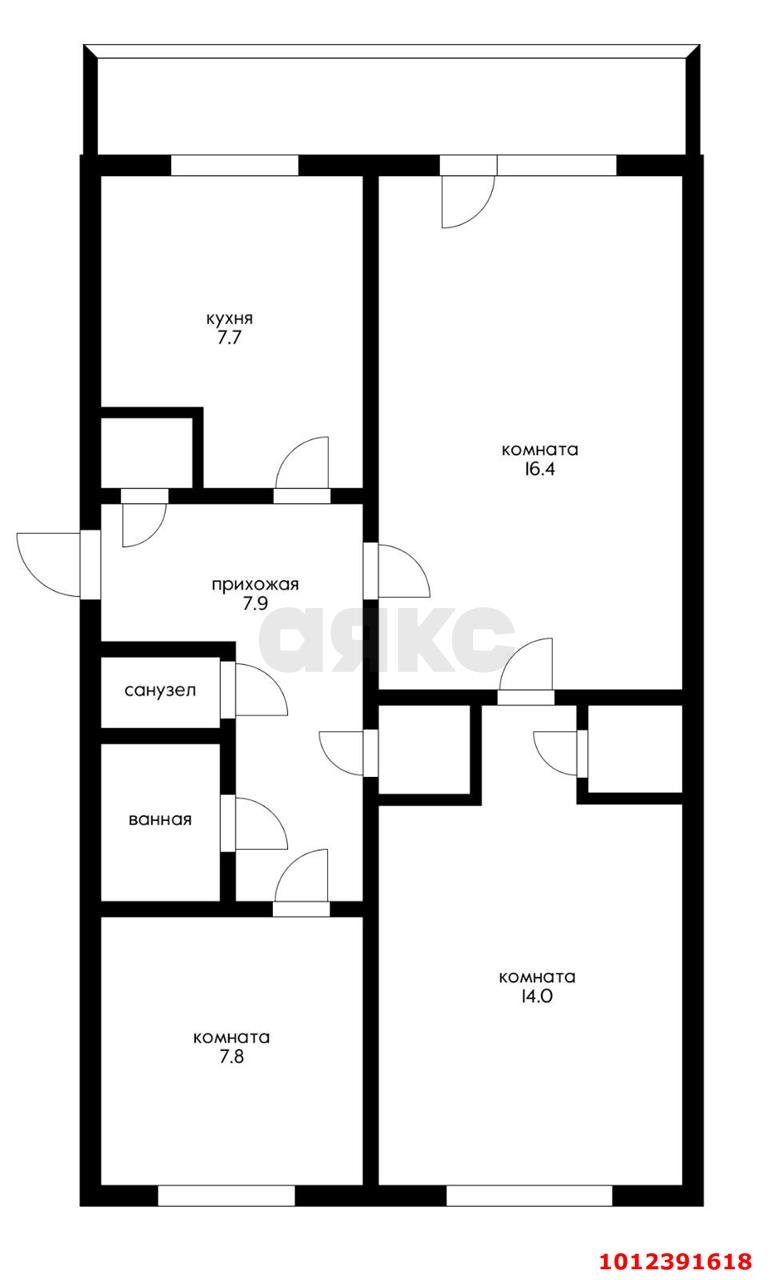 Фото №9: 3-комнатная квартира 59 м² - Энем, ул. Красная, 5