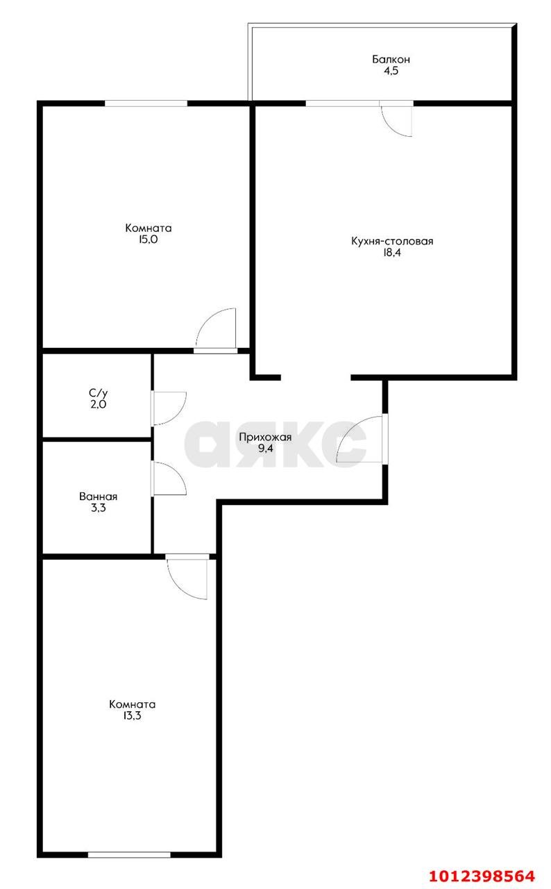 Фото №8: 2-комнатная квартира 64 м² - Краснодар, жилой комплекс Стрижи, ул. Автолюбителей, 1Г