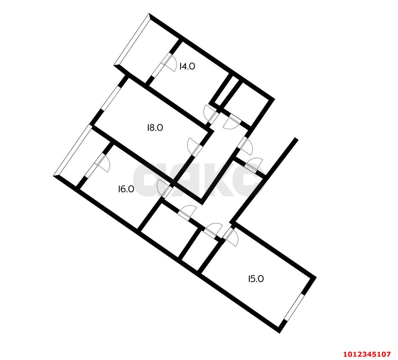 Фото №12: 1-комнатная квартира 55 м² - Краснодар, жилой комплекс Аврора, ул. имени Дзержинского, 95