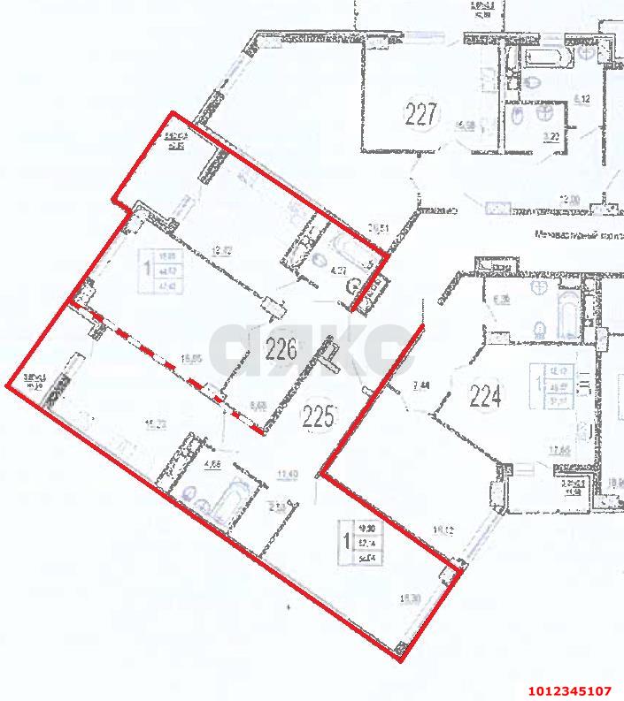 Фото №1: 1-комнатная квартира 55 м² - Краснодар, жилой комплекс Аврора, ул. имени Дзержинского, 95