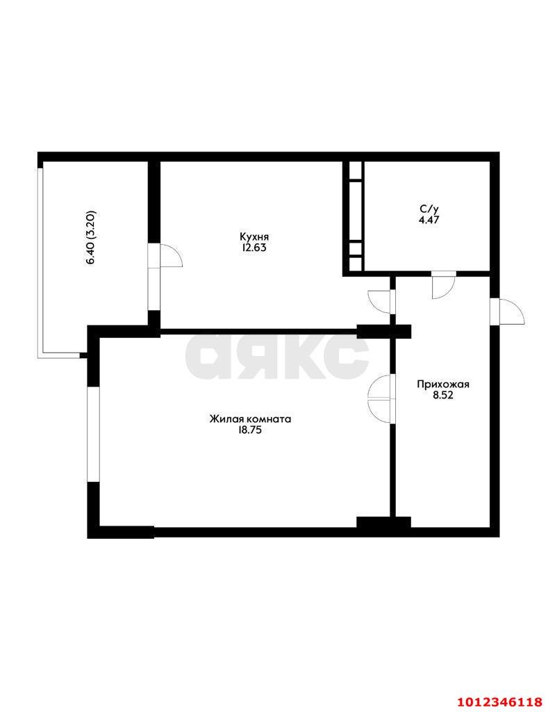 Фото №12: 1-комнатная квартира 50 м² - Краснодар, жилой комплекс Аврора, ул. имени Дзержинского, 95