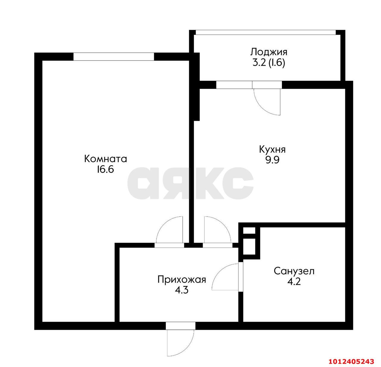 Фото №4: 1-комнатная квартира 38 м² - Краснодар, жилой комплекс Бауинвест, ул. Героев-Разведчиков, 11/5