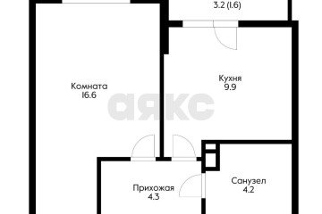 Фото №4: 1-комнатная квартира 38 м² - Краснодар, мкр. жилой комплекс Бауинвест, ул. Героев-Разведчиков, 11/5