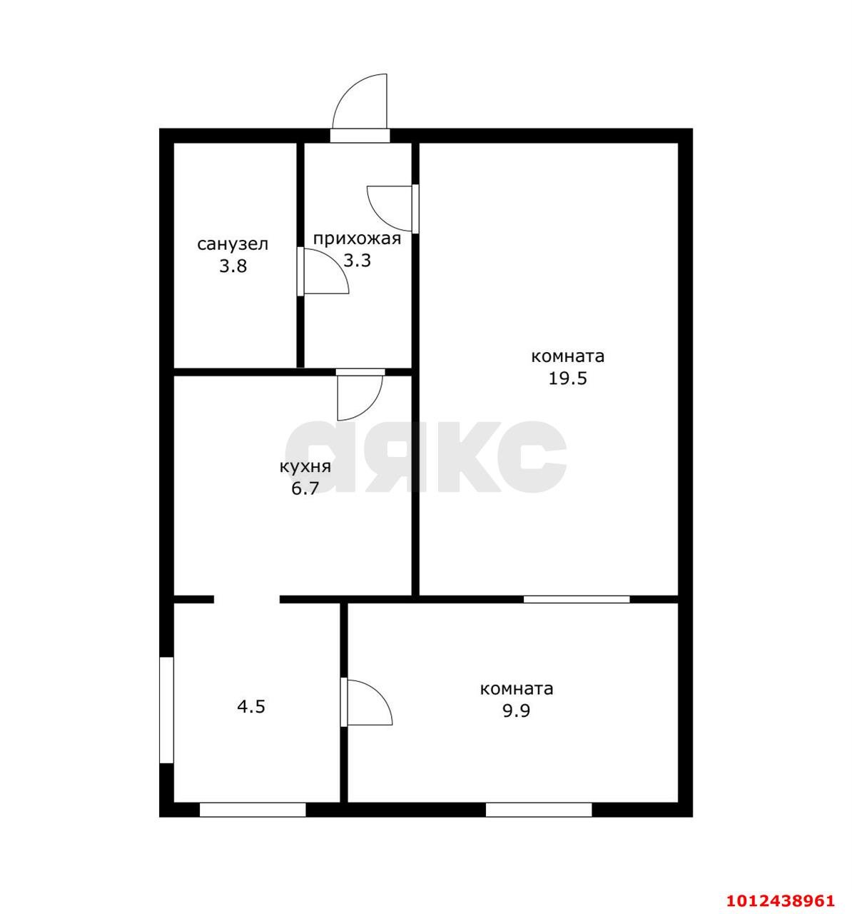 Фото №17: 2-комнатная квартира 50&nbsp;м², 1/9&nbsp;эт. - Краснодар, Карасунский внутригородской округ, мкр. Черёмушки, ул. Селезнёва, 210