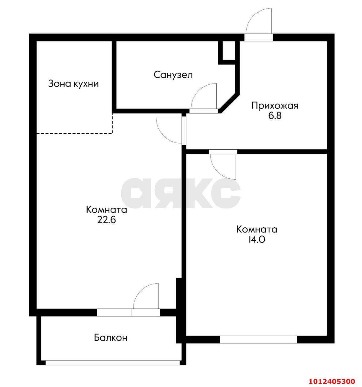 Фото №5: 1-комнатная квартира 42 м² - Краснодар, жилой комплекс Бауинвест, ул. Героя Владислава Посадского, 14/1