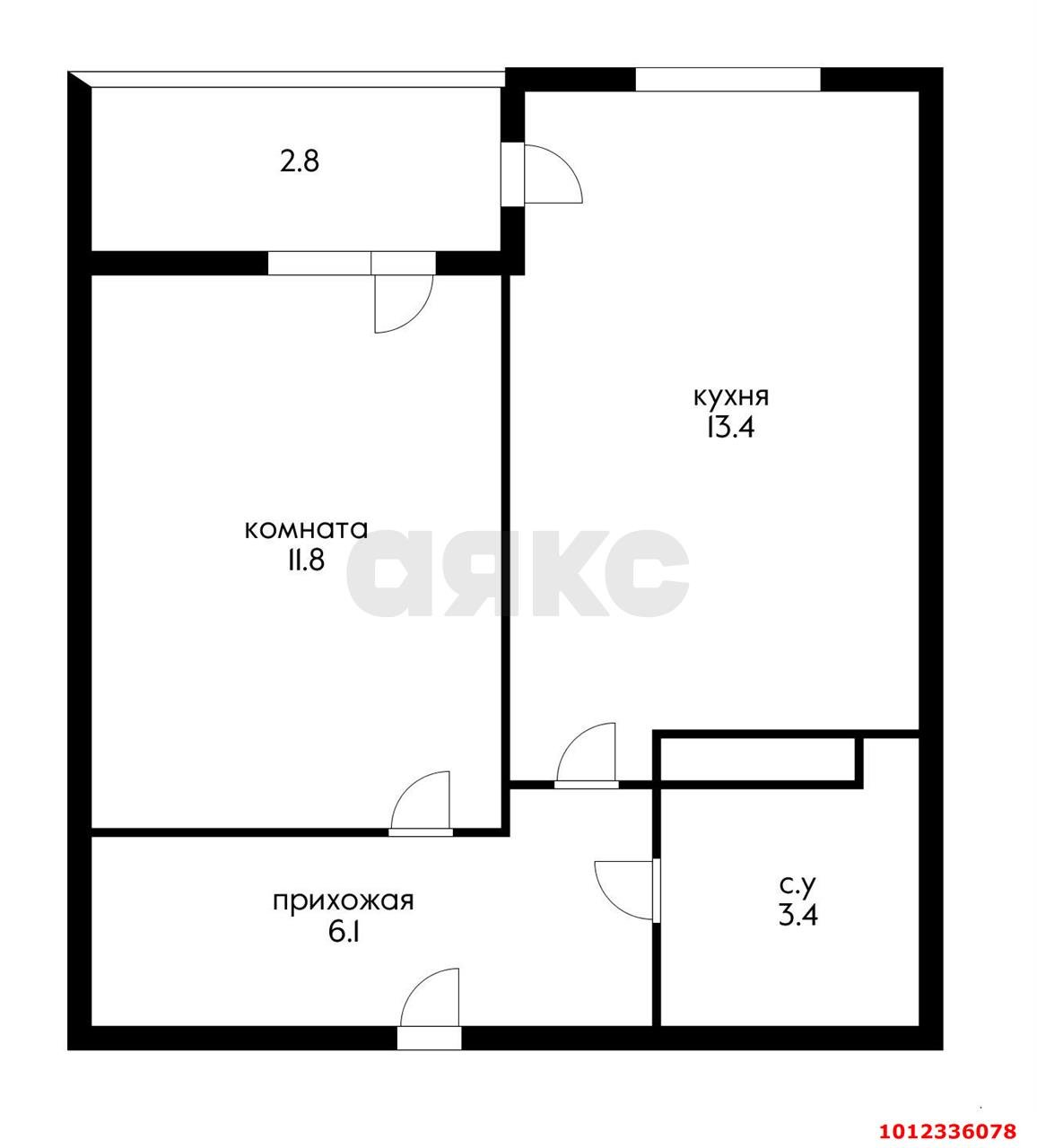 Фото №3: 1-комнатная квартира 37 м² - Краснодар, жилой комплекс Самолёт-4, ул. Ивана Беличенко, 95