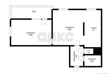 Фото №3: 2-комнатная квартира 59 м² - Краснодар, мкр. жилой комплекс Спорт-Сити, ул. Домбайская, 10/1к1