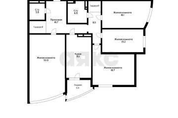 Фото №3: 4-комнатная квартира 133 м² - Краснодар, мкр. жилой комплекс Ривьера, ул. Московская, 57/1