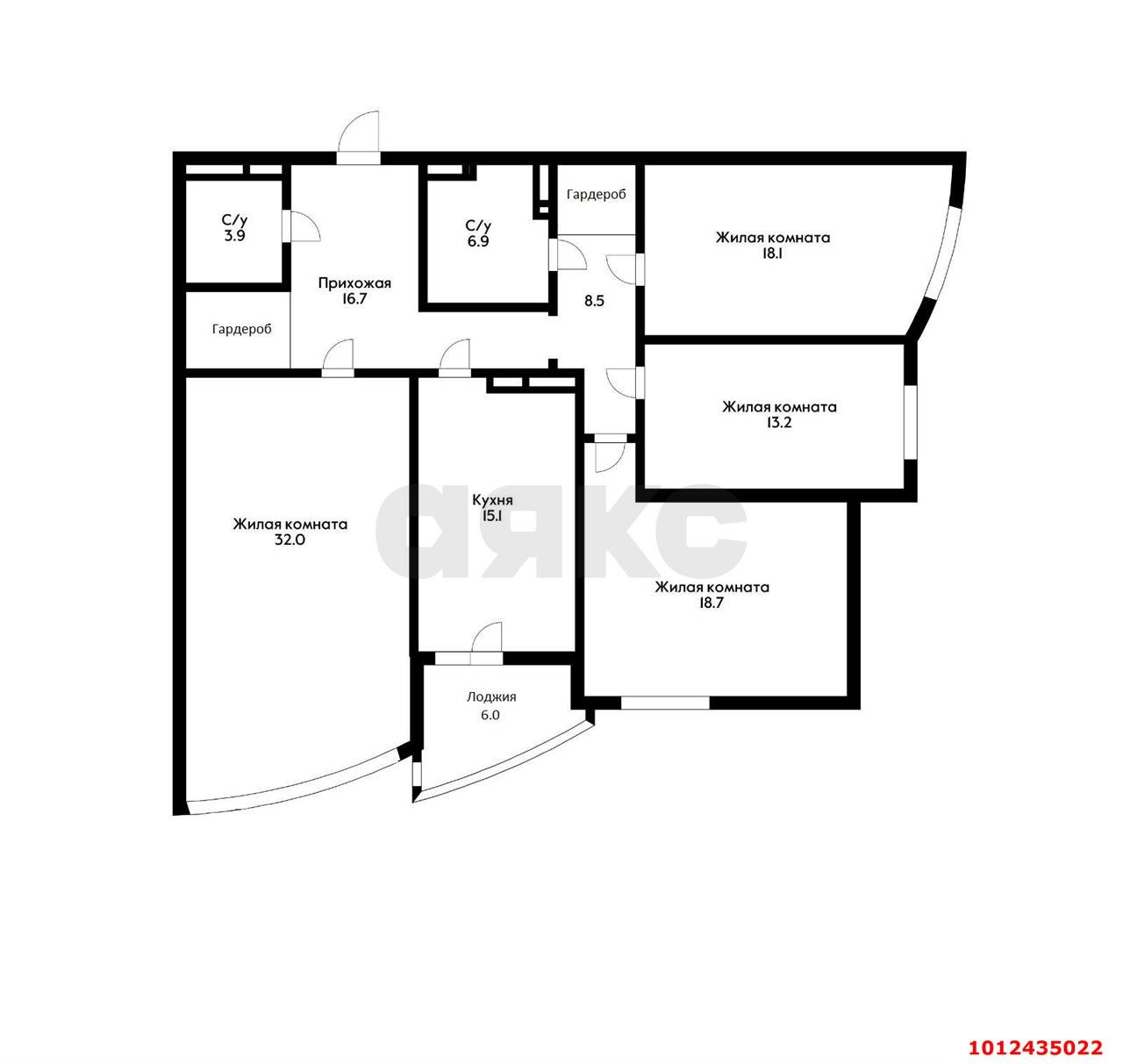 Фото №3: 4-комнатная квартира 139 м² - Краснодар, жилой комплекс Ривьера, ул. Московская, 57/1