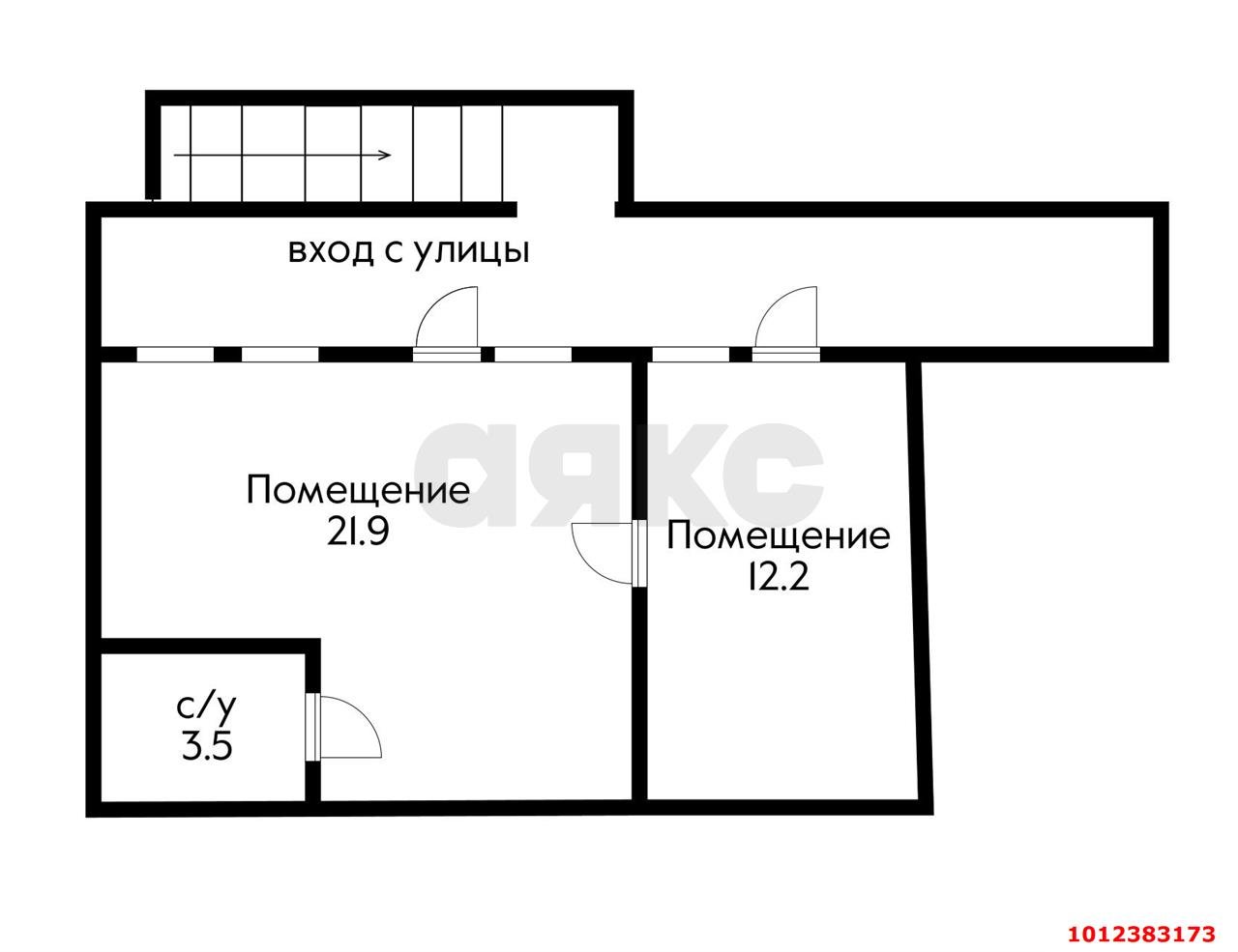 Фото №8: Офисное помещение 38 м² - Краснодар, жилой комплекс Калинино Парк, ул. имени В.М. Комарова, 21/1к6