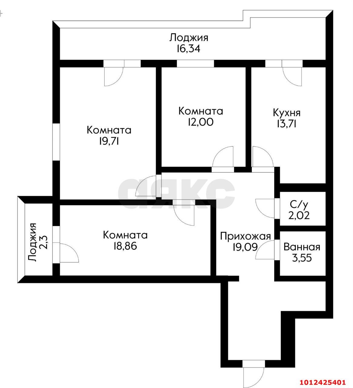 Фото №17: 3-комнатная квартира 108 м² - Краснодар, Центральный, ул. Железнодорожная, 23/1