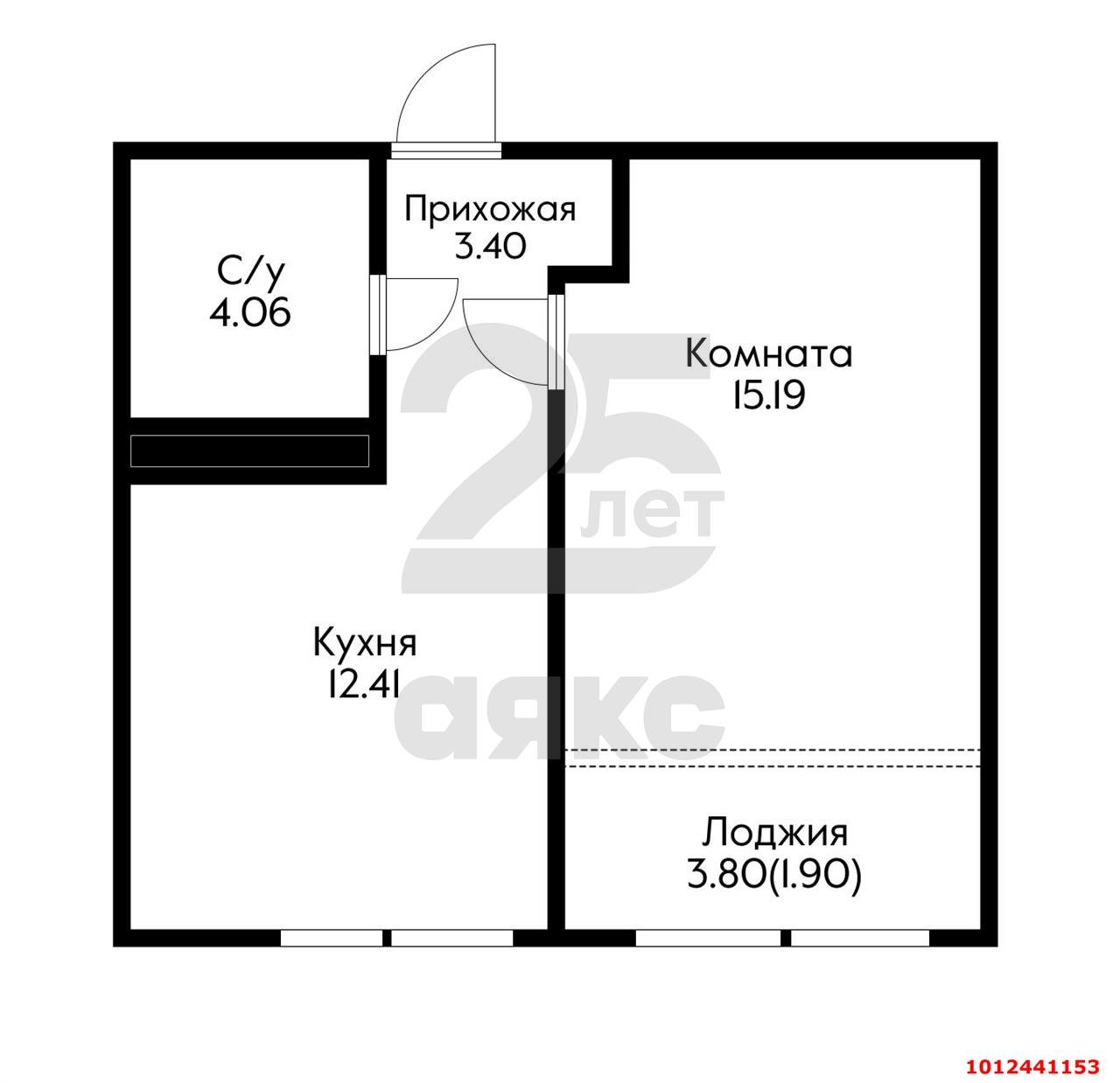 Фото №8: 1-комнатная квартира 38 м² - Краснодар, Черёмушки, 