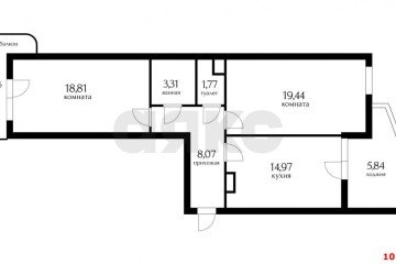 Фото №2: 2-комнатная квартира 67 м² - Краснодар, мкр. Центральный, ул. Базовская, 69