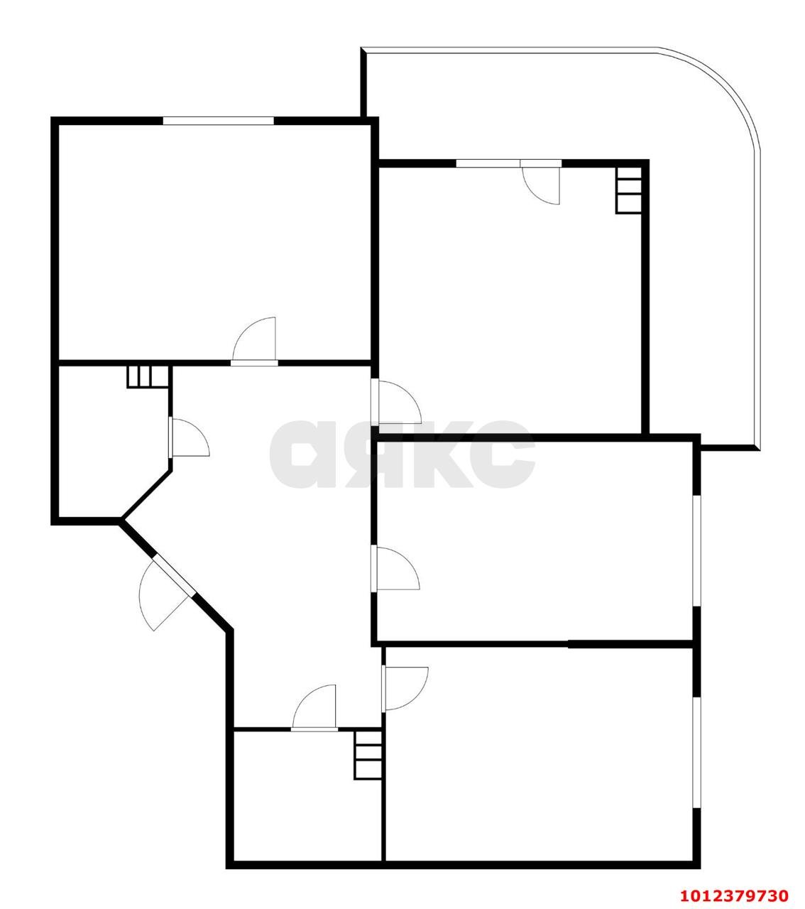 Фото №20: 3-комнатная квартира 88 м² - Краснодар, жилой комплекс Севастопольский, ул. имени Жлобы, 141