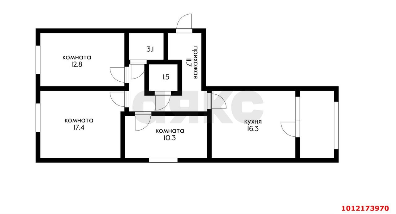 Фото №11: 3-комнатная квартира 79 м² - Краснодар, жилой комплекс Новелла, ул. Питерская, 40к2