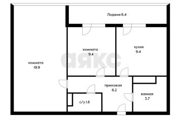 Фото №2: 2-комнатная квартира 50 м² - Краснодар, мкр. жилой комплекс Самолёт-2, ул. Западный Обход, 57