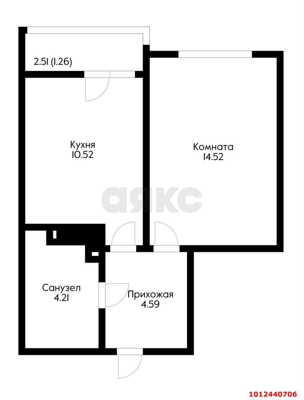 Фото №6: 1-комнатная квартира 35 м² - Краснодар, жилой комплекс Инсити, ул. Евгении Жигуленко, 11к1