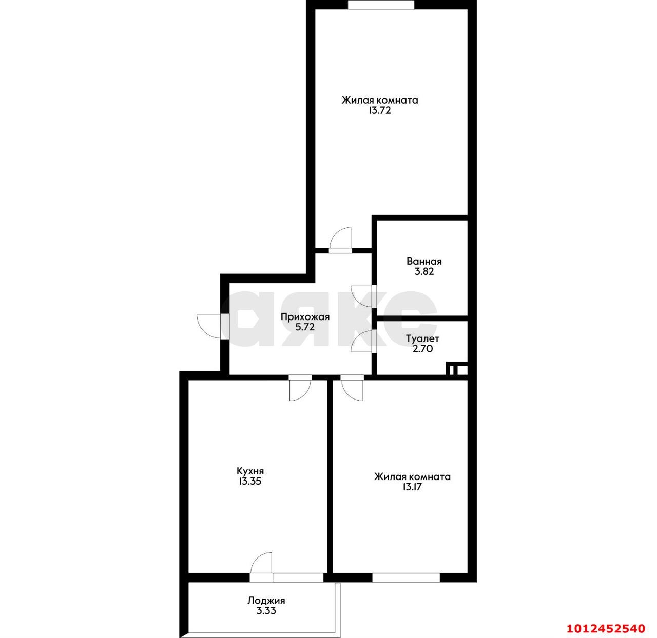 Фото №6: 2-комнатная квартира 57 м² - Краснодар, жилой комплекс Облака, ул. имени Генерала Корнилова, 10