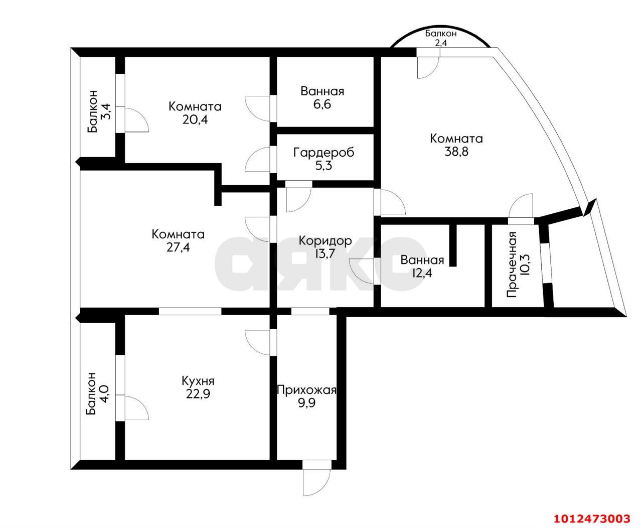 Фото №7: 3-комнатная квартира 180 м² - Краснодар, Западный внутригородской округ, ул. имени Дзержинского, 93/1