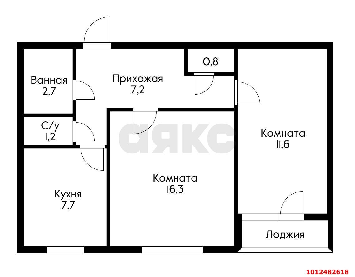 Фото №11: 2-комнатная квартира 51 м² - Краснодар, Центральный, ул. Промышленная, 21/1