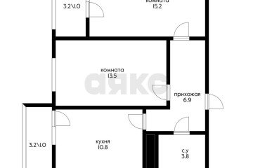 Фото №3: 2-комнатная квартира 55 м² - Краснодар, мкр. Молодёжный, ул. Дубравная, 1