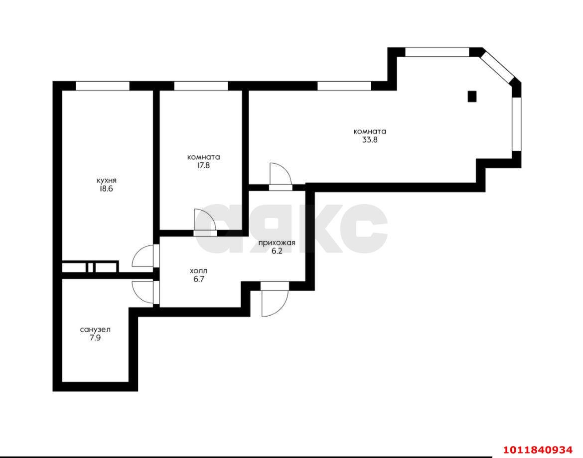 Фото №2: 3-комнатная квартира 84 м² - Новая Адыгея, жилой комплекс Другие Берега, ул. Береговая, 1к12