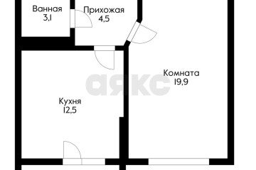 Фото №5: 1-комнатная квартира 44 м² - Краснодар, мкр. жилой комплекс Гарантия, ул. Восточно-Кругликовская, 42/3к2