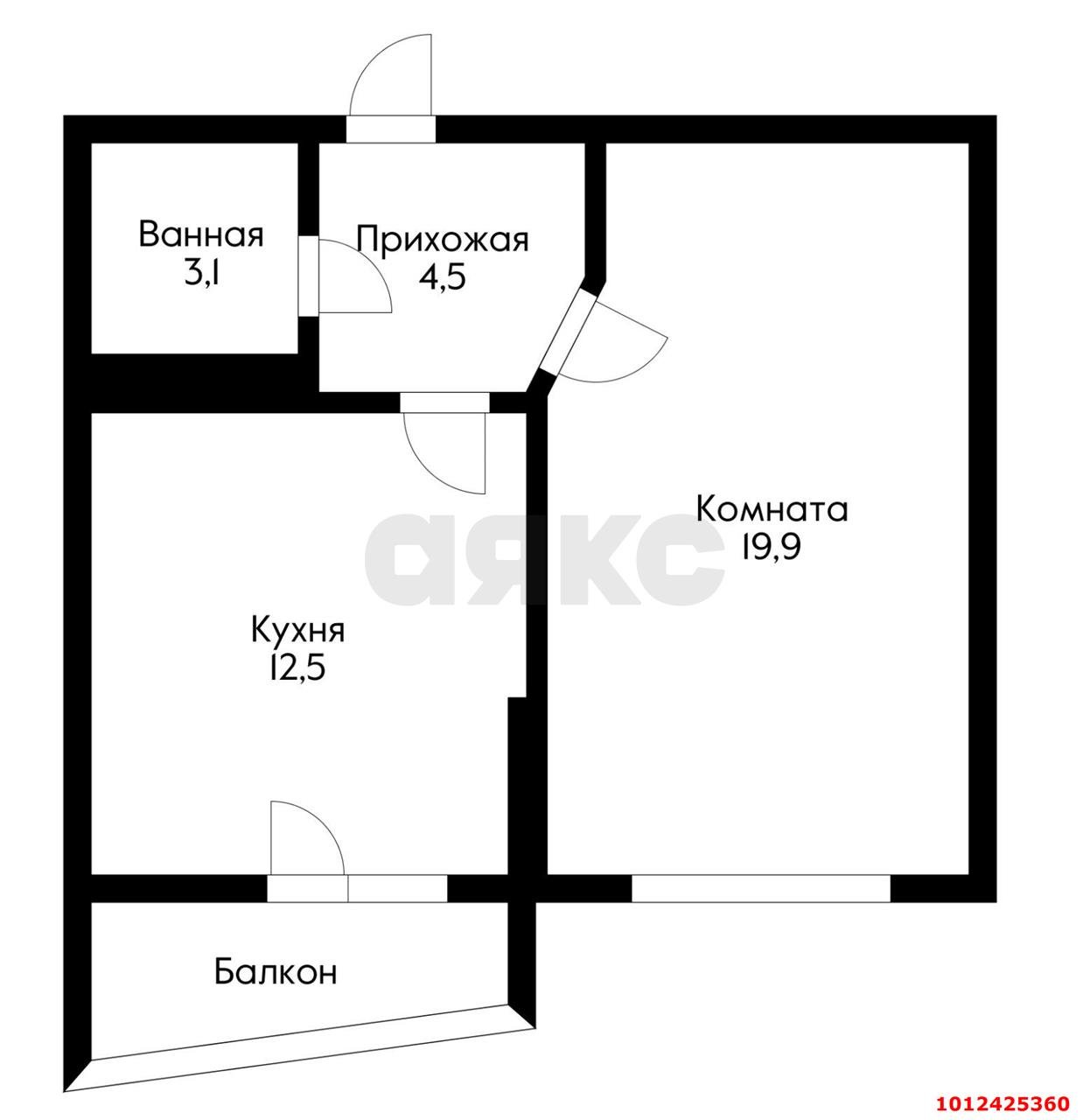 Фото №5: 1-комнатная квартира 44 м² - Краснодар, жилой комплекс Гарантия, ул. Восточно-Кругликовская, 42/3к2