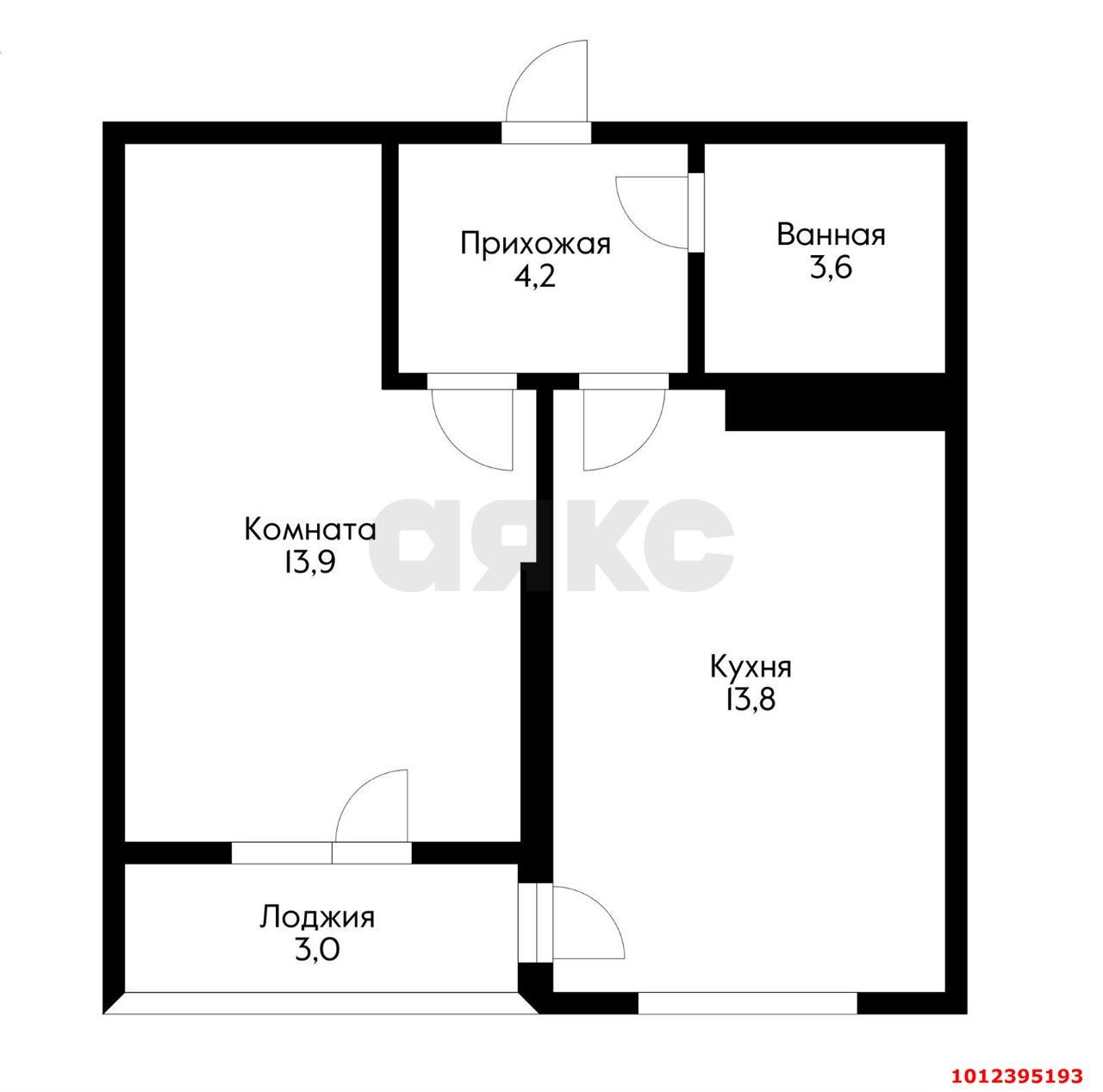 Фото №2: 1-комнатная квартира 41 м² - Краснодар, жилой комплекс Самолёт-2, ул. Западный Обход, 57