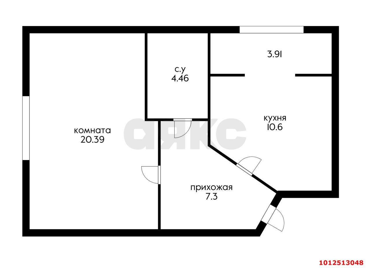 Фото №14: 1-комнатная квартира 47 м² - Краснодар, Хлопчато-бумажный Комбинат, ул. Енисейская, 3