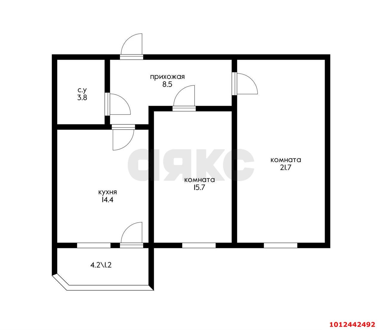 Фото №10: 2-комнатная квартира 68 м² - Краснодар, жилой комплекс Красная площадь, ул. Кореновская, 57к2