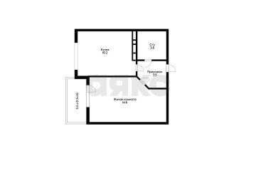 Фото №3: 1-комнатная квартира 35 м² - Российский, мкр. Прикубанский внутригородской округ, ул. имени В.М. Комарова, 21Б