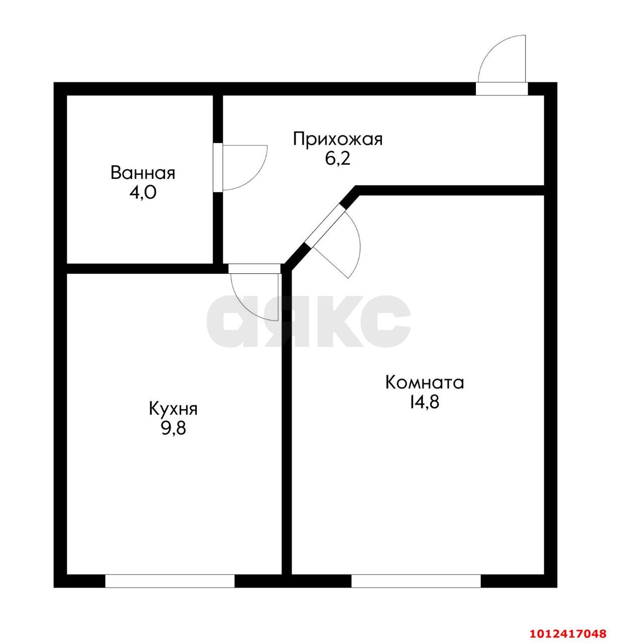 Фото №6: 1-комнатная квартира 34 м² - Краснодар, жилой комплекс Красивый, пер. 2-й Красивый, 10