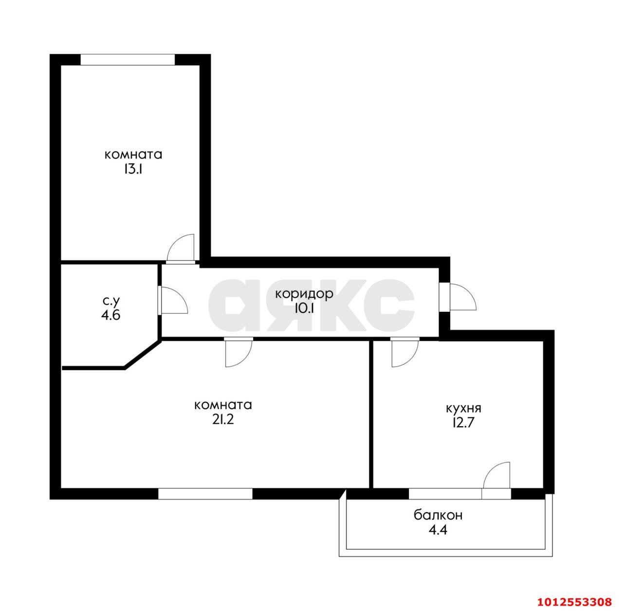 Фото №10: 2-комнатная квартира 66 м² - Краснодар, Центральный, ул. Щорса, 11