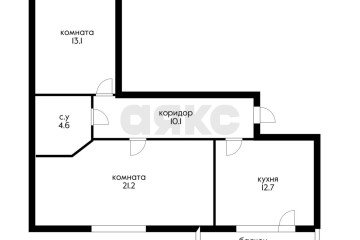 Фото №3: 2-комнатная квартира 66 м² - Краснодар, мкр. Центральный, ул. Щорса, 11