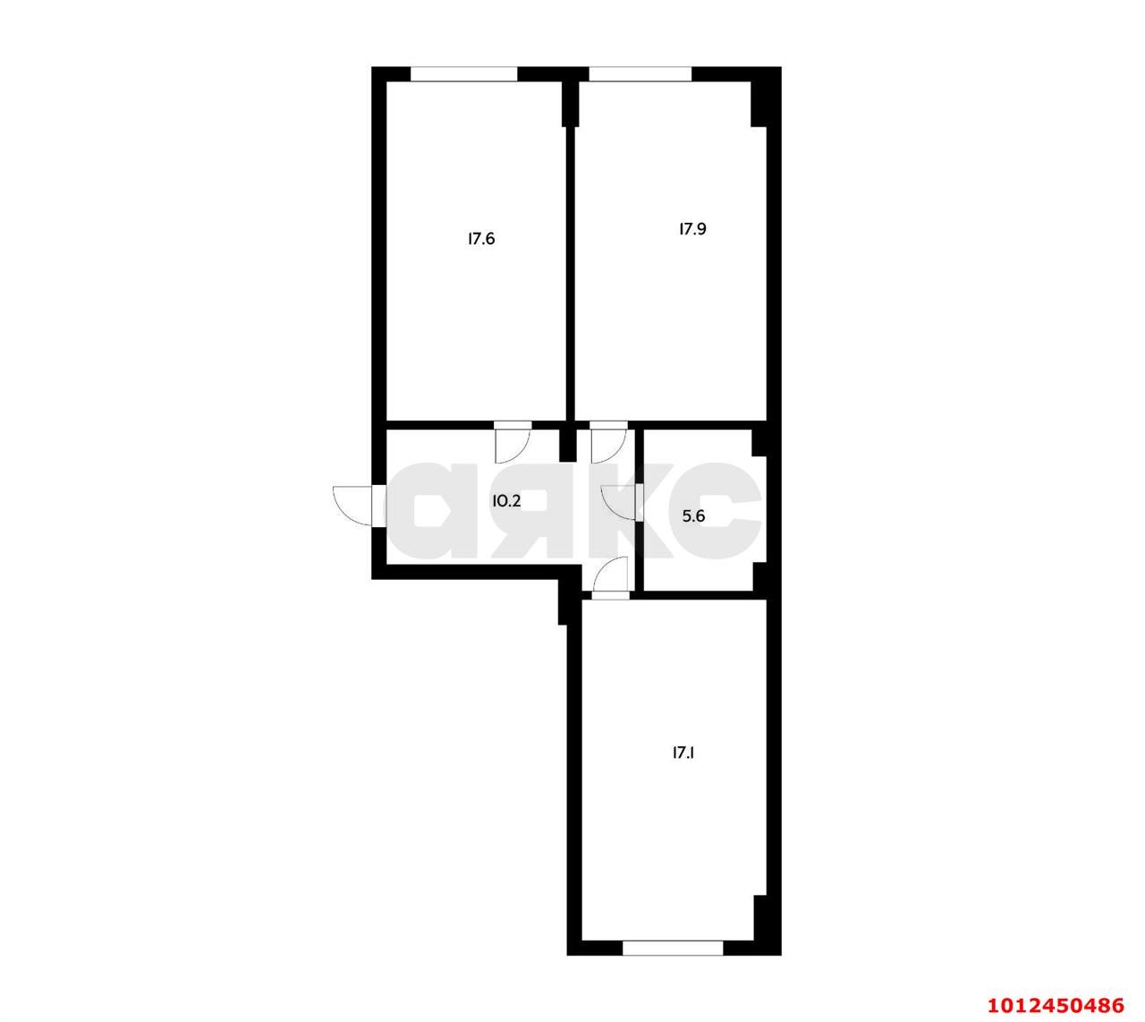 Фото №7: 2-комнатная квартира 68 м² - Краснодар, Фестивальный, ул. Сергея Михалёва, 12